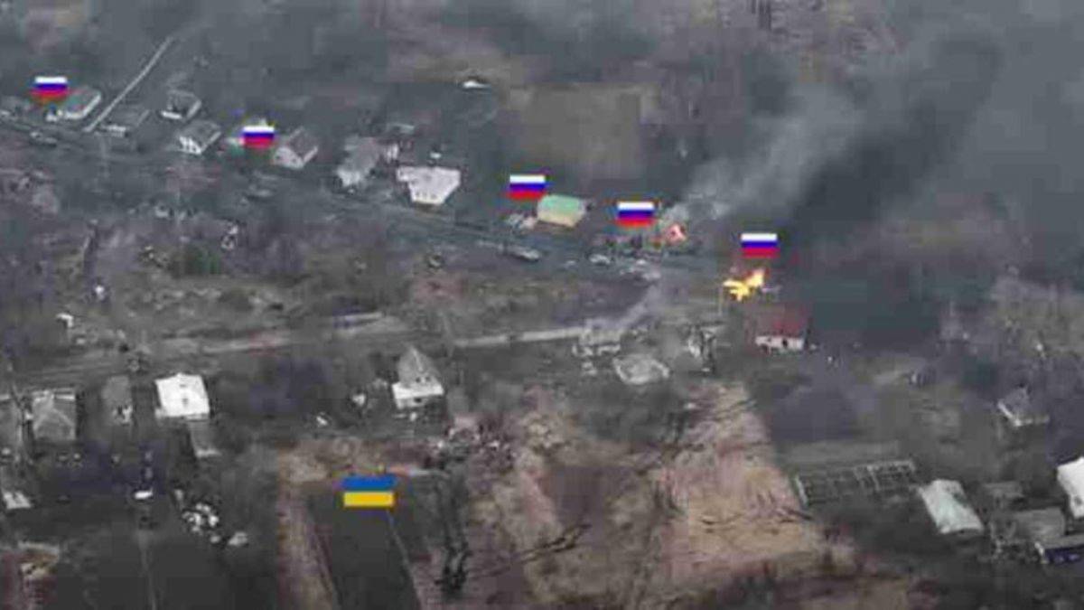 Dünyanın konuştuğu görüntü: Tek başına Rus konvoyunu pusuya düşürdü!