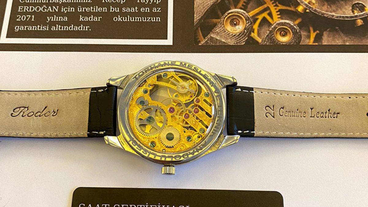 Erdoğan'a takdim edilen saati üreten liselilere sevindiren haber