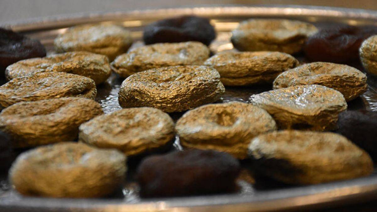 Altınla kaplanan kayısı; kilosu 10 bin lira