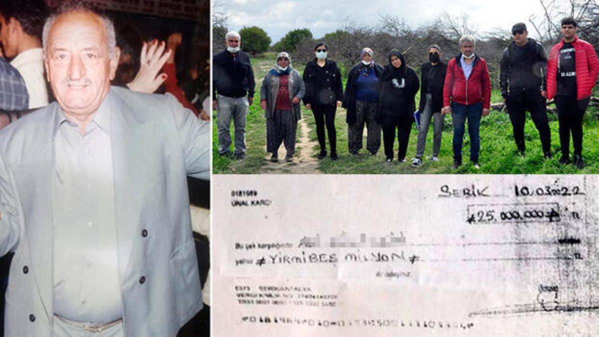 10 yıllık '25 milyon lira yazılı' çek, varisleri şoke etti