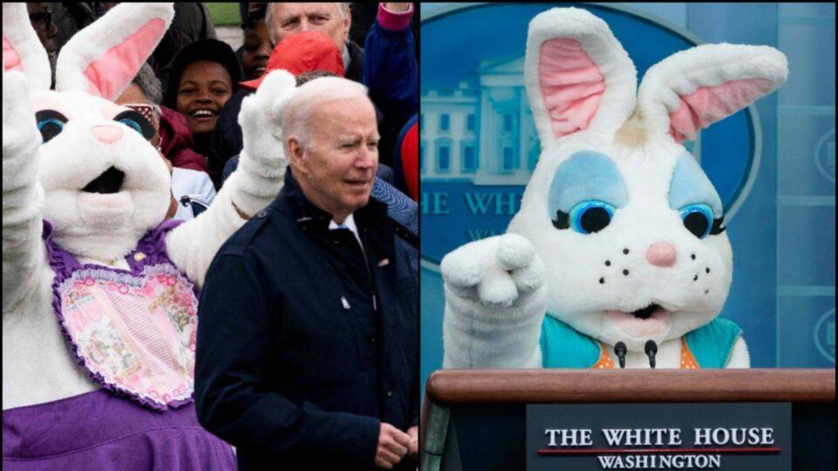 Paskalya kutlamalarından ilginç görüntüler... Tavşan, Joe Biden’ın sözünü kesti! Beyaz Saray'a sürpriz ziyaret