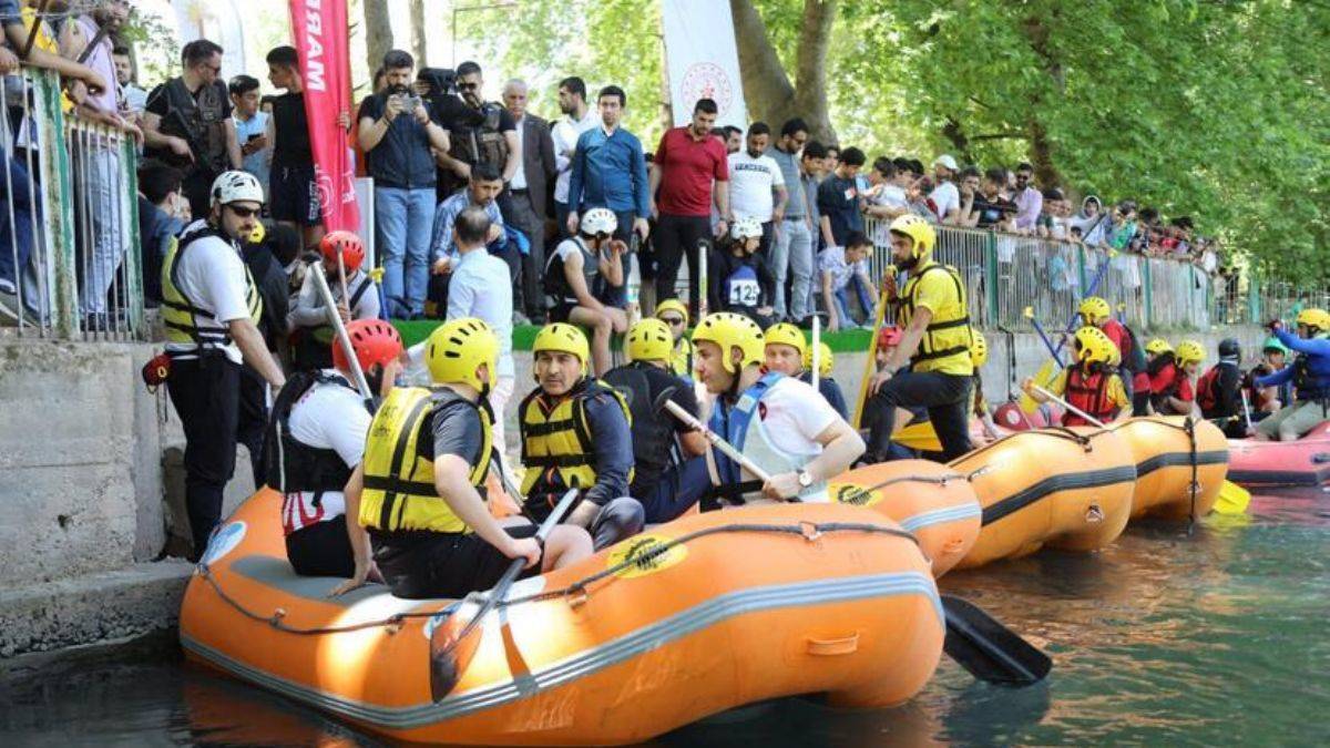Nusaybin'de ilk kez rafting yarışması düzenlendi
