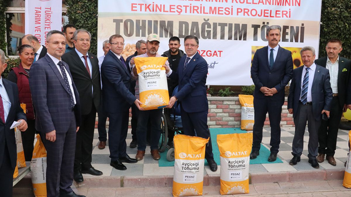Yozgat'ta çiftçilere nohut ve ayçiçeği tohumu desteği