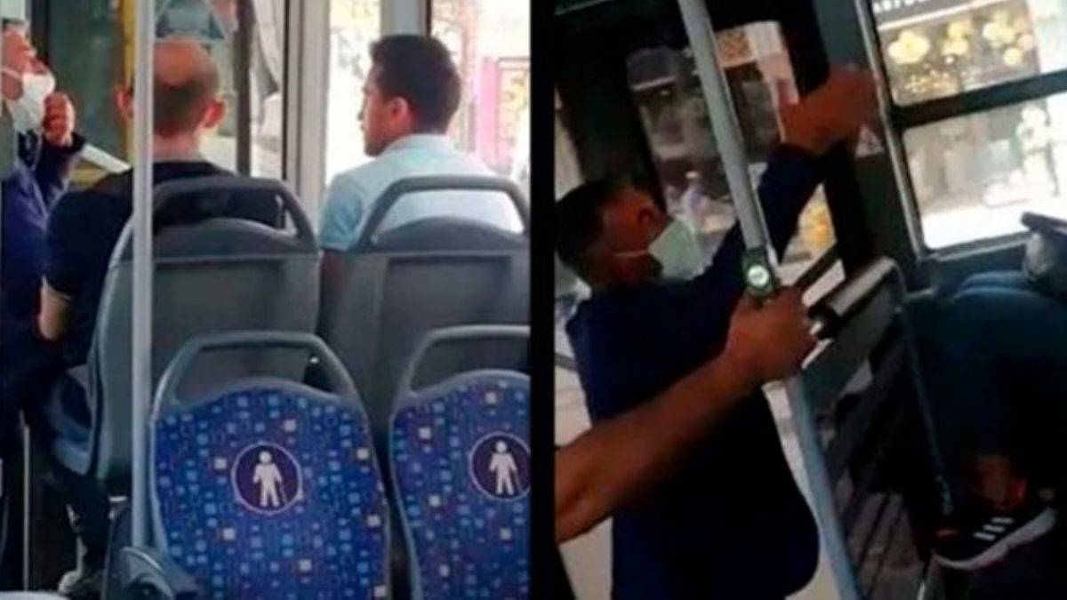 Halk otobüsünde 'maske' tartışması