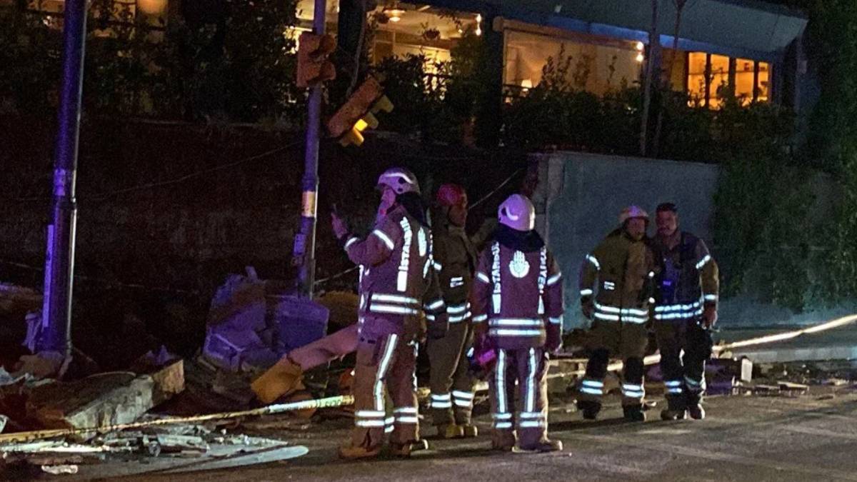 İstanbul'da restoranın istinat duvarı çöktü: 1 ölü 1 ağır yaralı