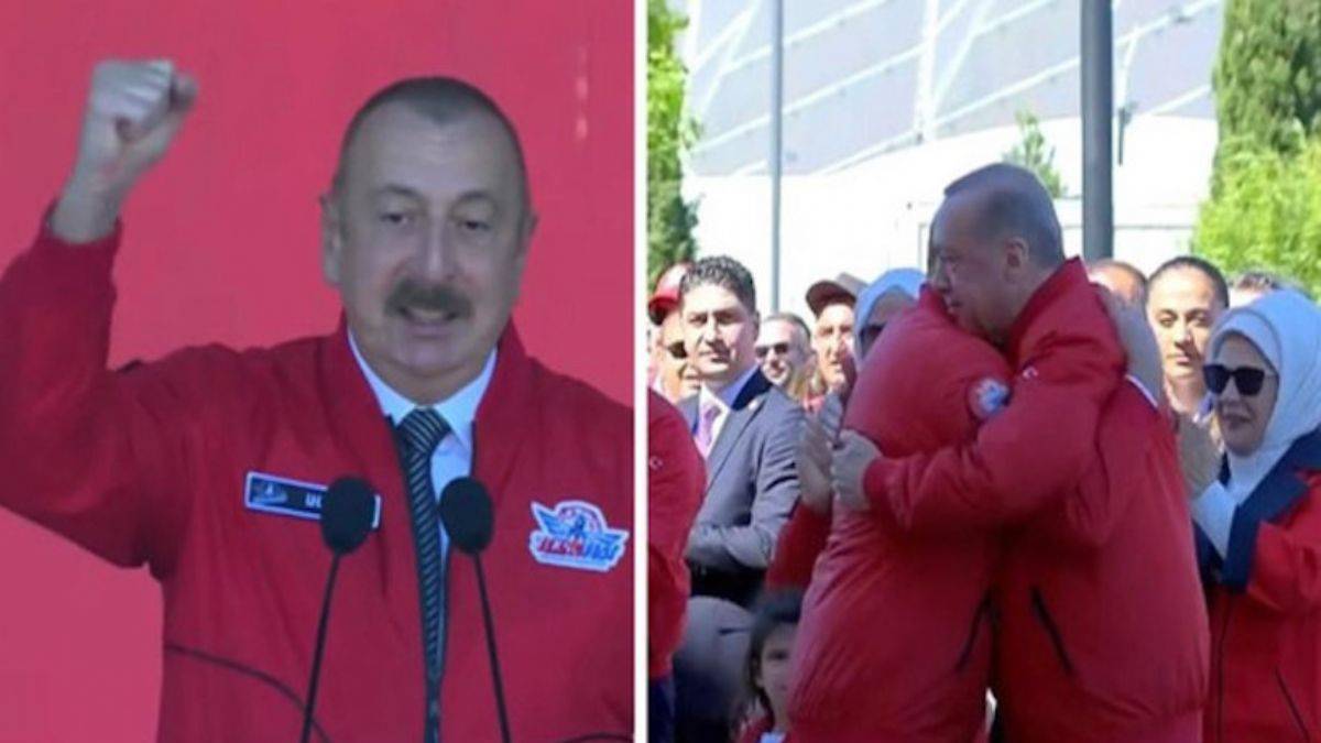 Aliyev'in sözleri TEKNOFEST'tekileri coşturdu: Erdoğan, ayağa kalkıp sarıldı!