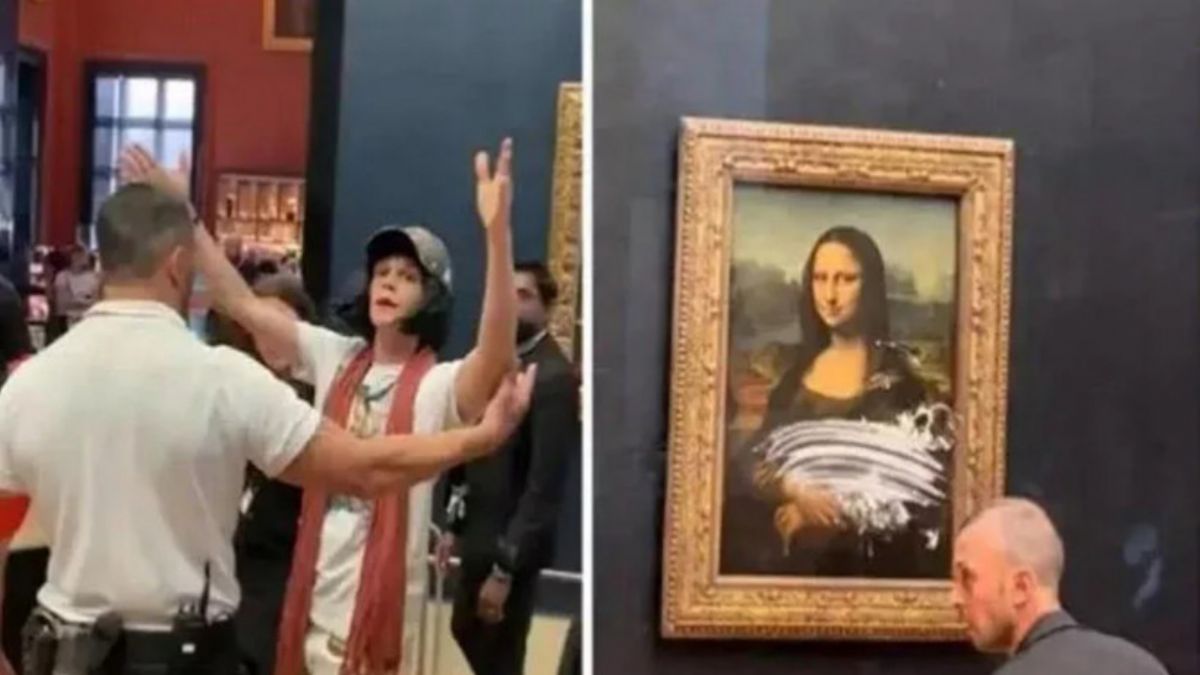 Mona Lisa tablosuna pastalı saldırı