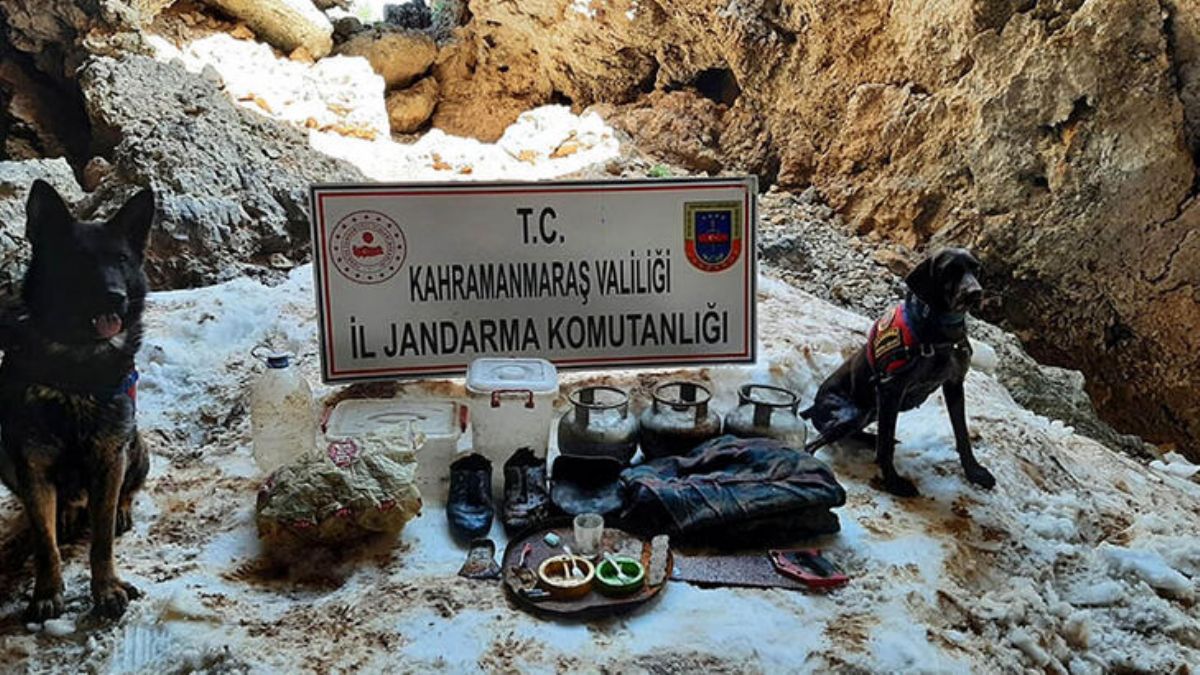 Kahramanmaraş'ta PKK'ya ait yaşam malzemesi ele geçirildi