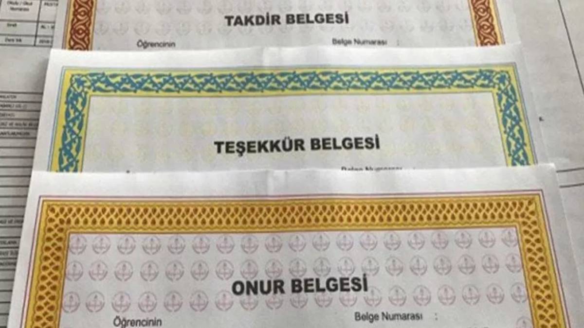 Teşekkür Belgesi kaç puanla alınır? Teşekkür Belgesi için kaç puan gerekli? Zayıf dersi olana teşekkür verilir mi? Karnesinde 1 olan teşekkür alabilir mi?