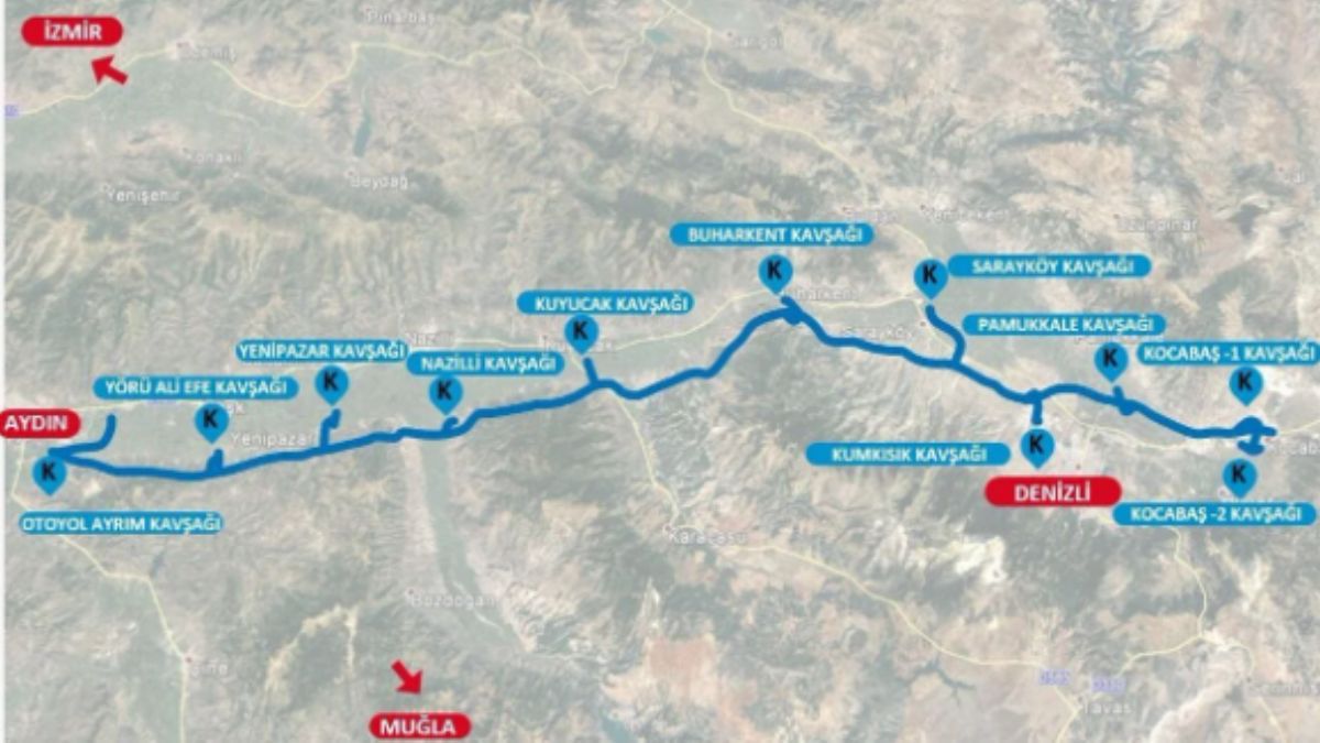 Aydın-Denizli arası 2 saatten 70 dakikaya düşecek