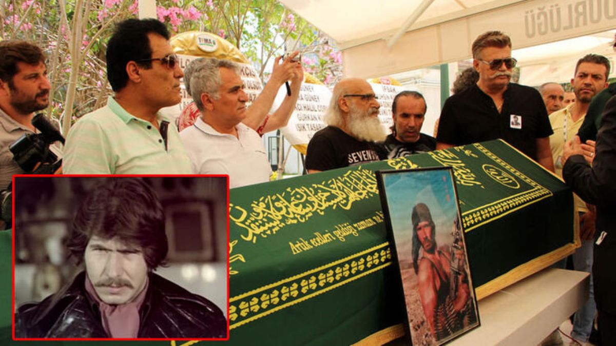 Türk sinemasının 'Rambo'su Sönmez Yıkılmaz son yolculuğuna uğurlandı
