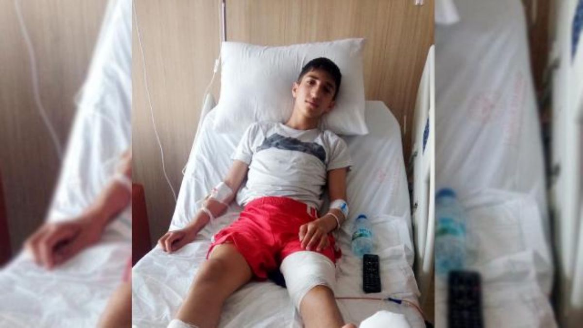 Öğrenci Efe'ye başıboş köpek saldırdı