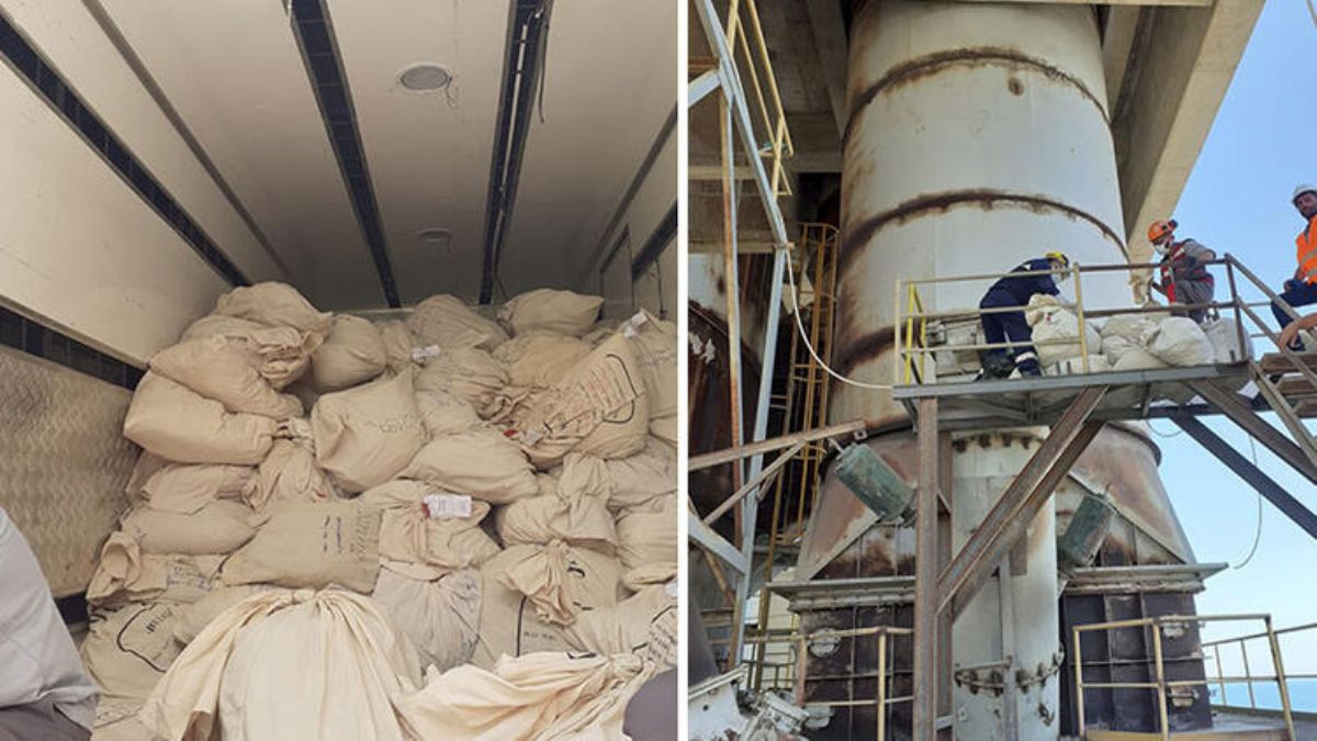 Tonlarca uyuşturucu 1500 derecelik kazanda imha edildi