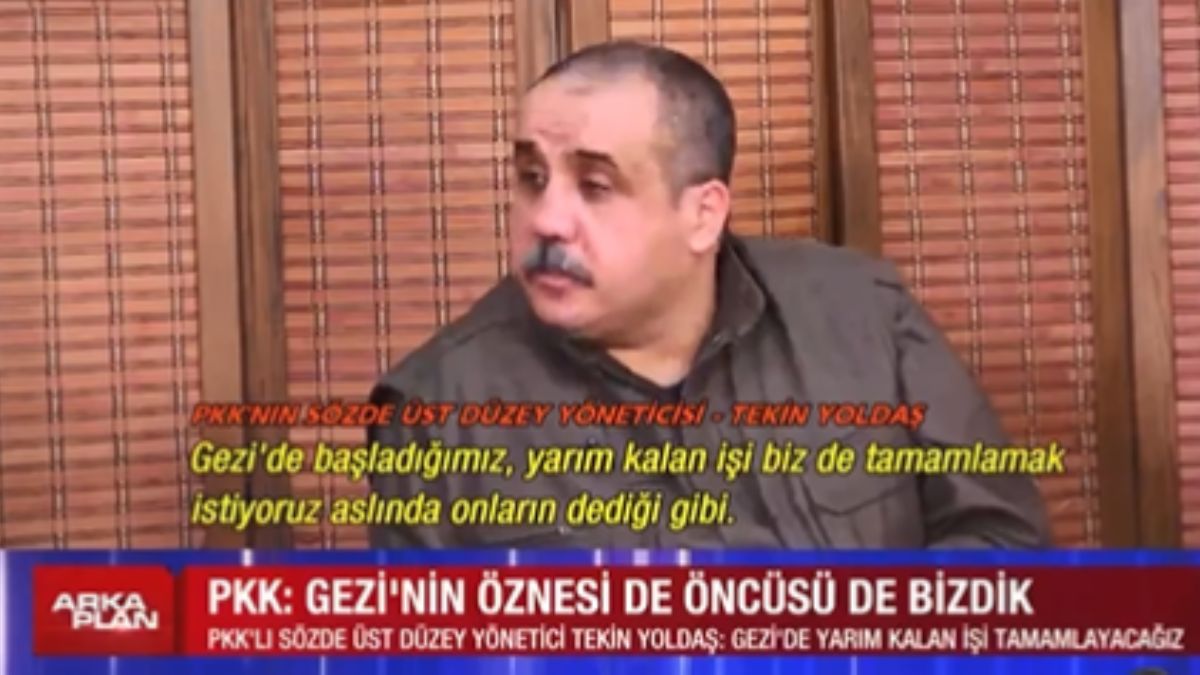 PKK’lı Tekin Yoldaş: Gezi'de yarım kalan işimizi tamamlayacağız