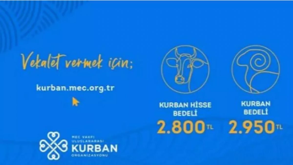 MEC Vakfı'ndan ihtiyaç sahiplerine yönelik kurban organizasyonu