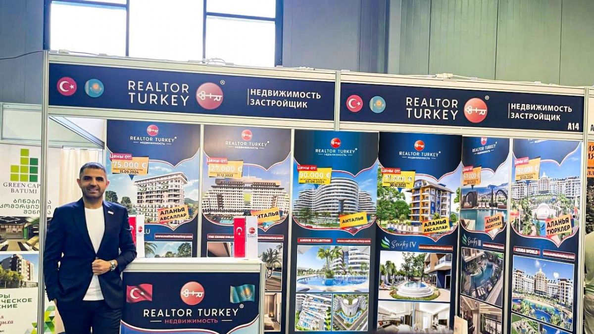 Realtor Turkey Uluslararası Gayrimenkul Yatırım Fuarı için Kazakistan'a gitti