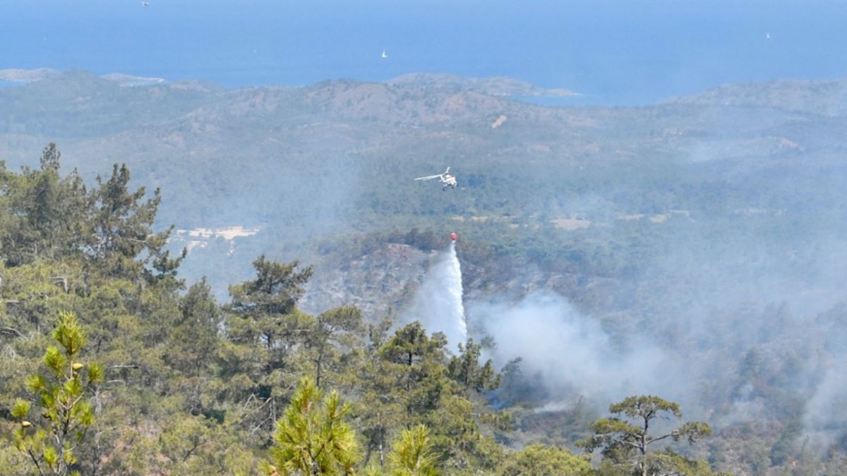 Marmaris'teki orman yangını kontrol altına alındı!