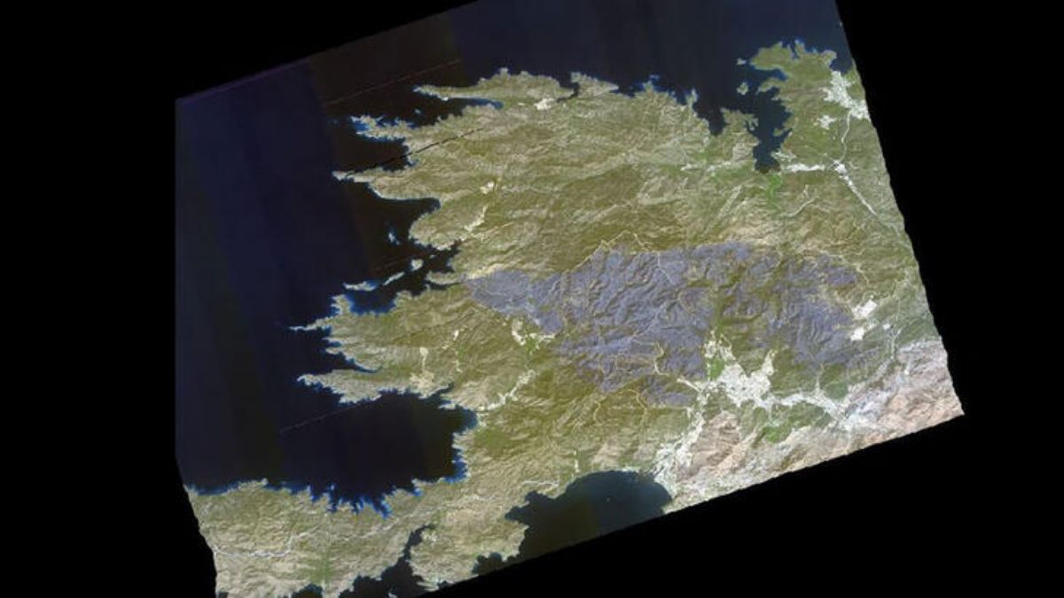 'Göktürk-1'in gözünden Marmaris yangını