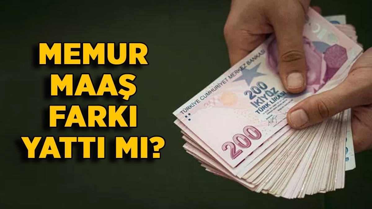 2022 Memur maaş farkı yattı mı? Memur Temmuz maaş farkı ne kadar? Memur 14 günlük maaş farkı 13 Temmuz Çarşamba günü yatar mı?