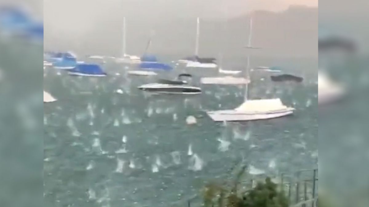 Fransa'da korkutan görüntüler! Elma büyüklüğünde dolu yağdı