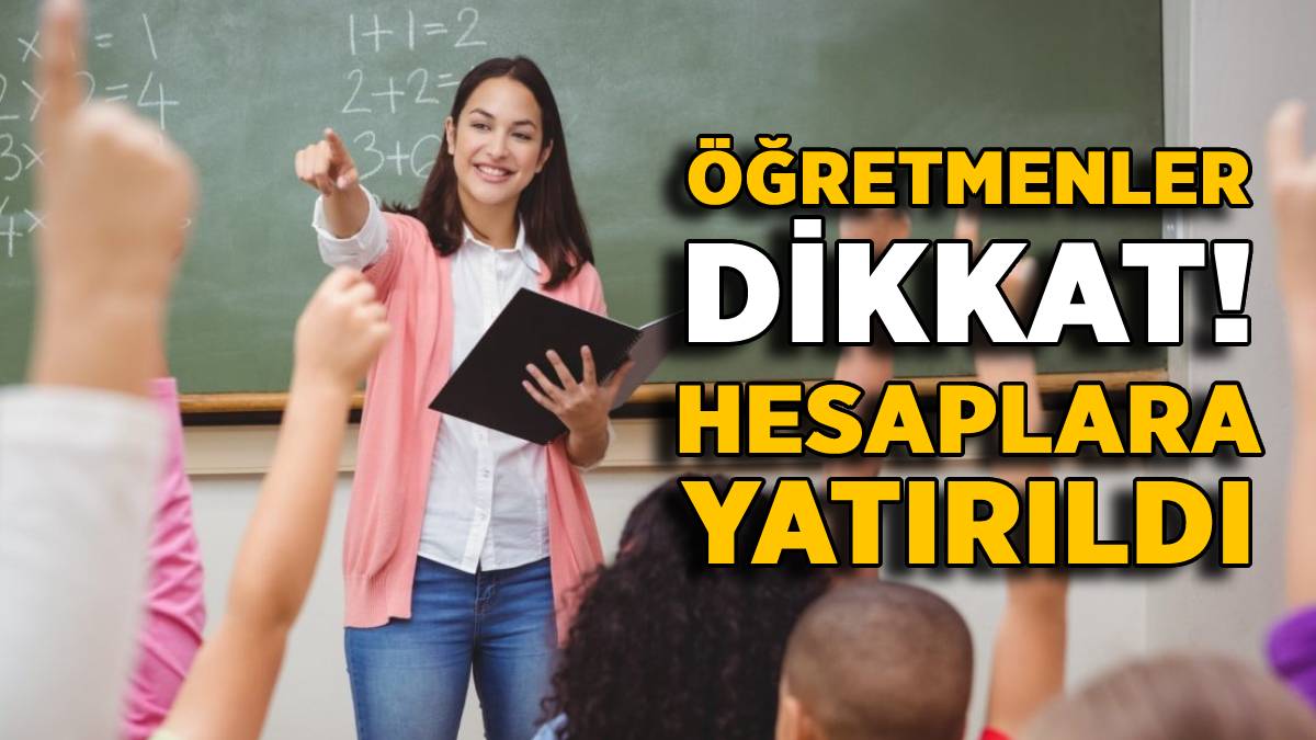 Öğretmenler Dikkat! Tüm öğretmenlere 1200 TL ile 1800 TL arasında para yatırıldı! 27 Temmuz'da hesaplarını kontrol edenler fark etti