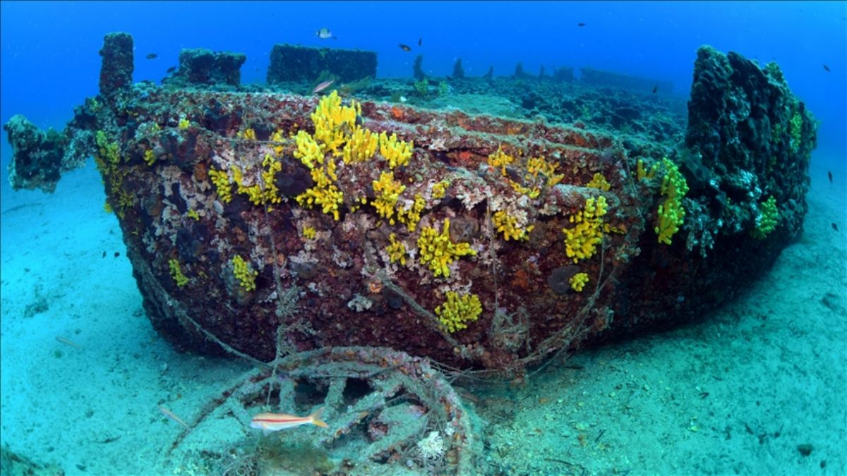 Çanakkale Savaşları'nda batan İngiliz amiral gemisinin batığı görüntülendi