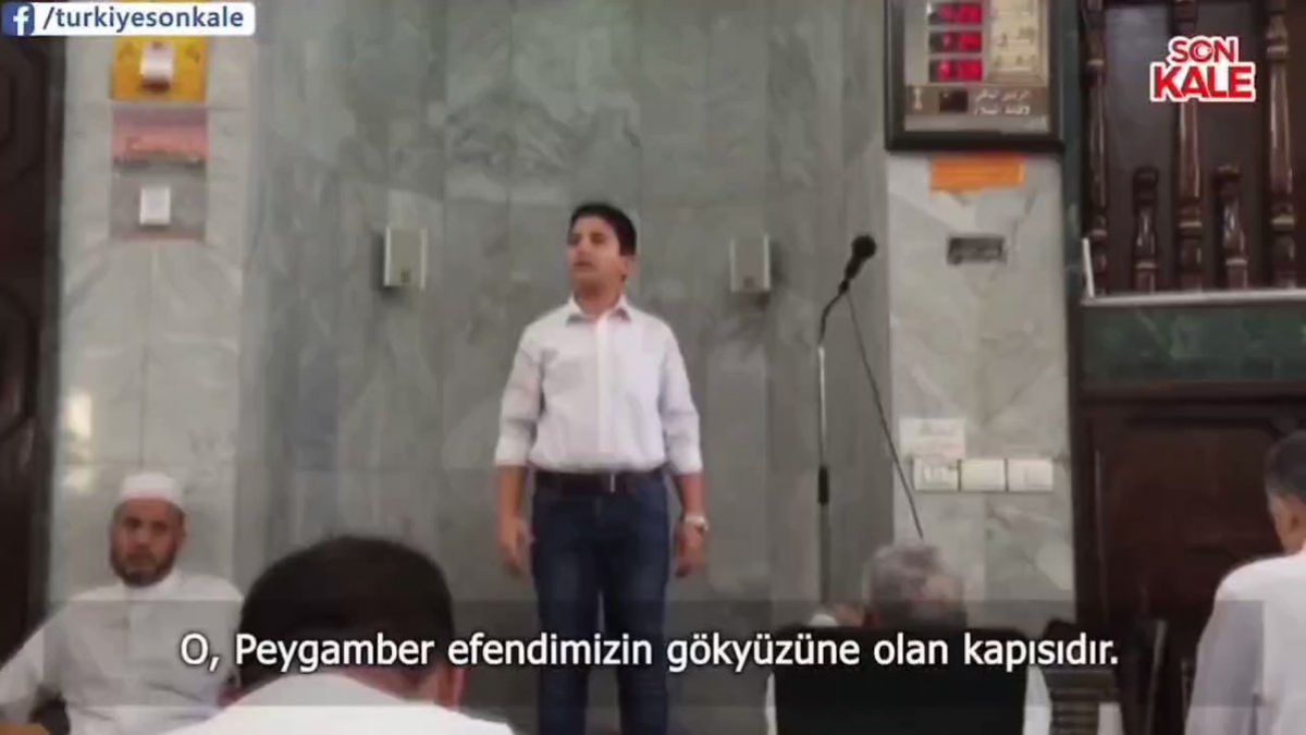 Camide küçük bir çocuğun Filistin hakkındaki sözleri takdir topladı