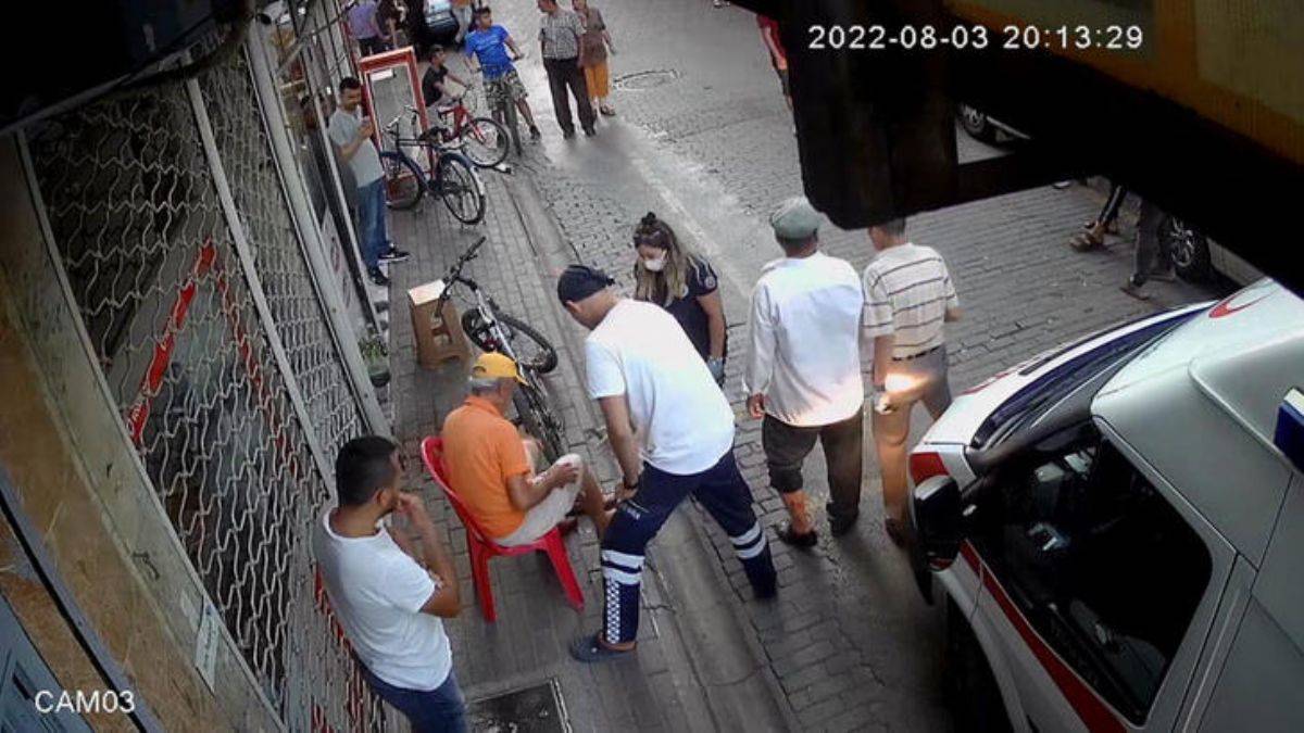 Başıboş köpekler bisikletlilere saldırdı