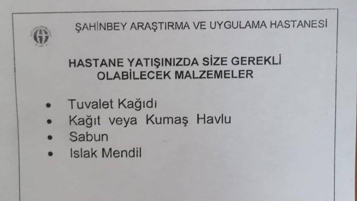 Yatış sırasında tuvalet kâğıdı, sabun isteyen hastaneye tepkiler büyüyor!