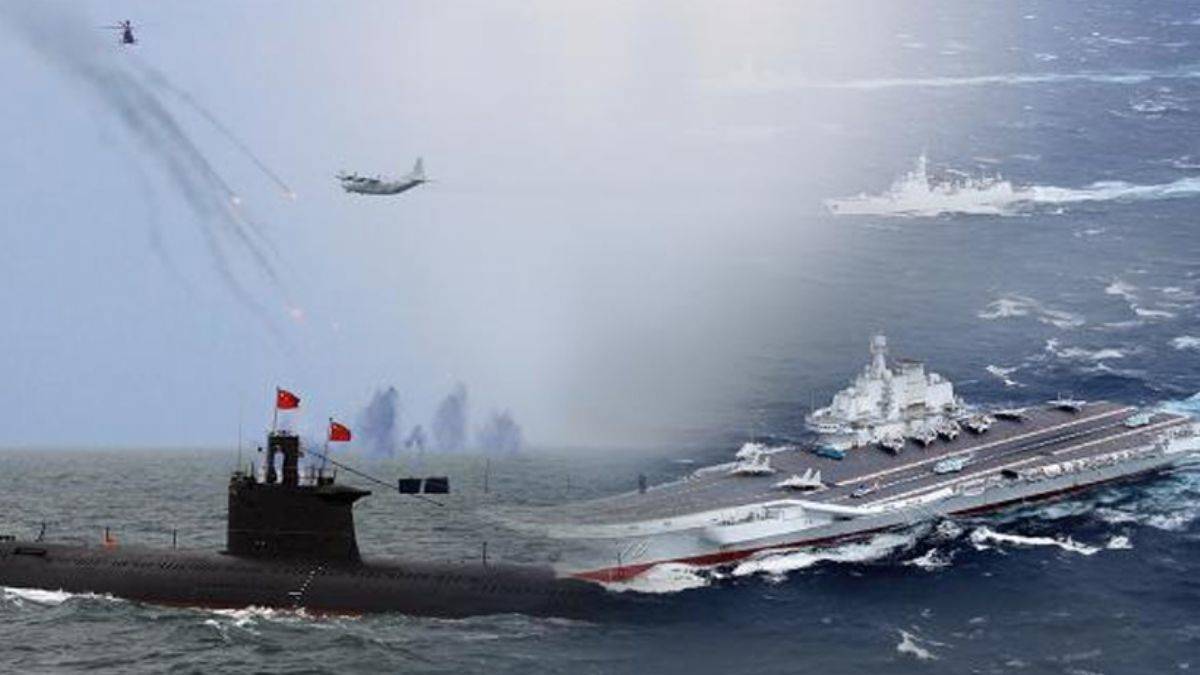 Çin'e ait çok sayıda savaş uçağı ve savaş gemisi Tayvan'ı çevreledi