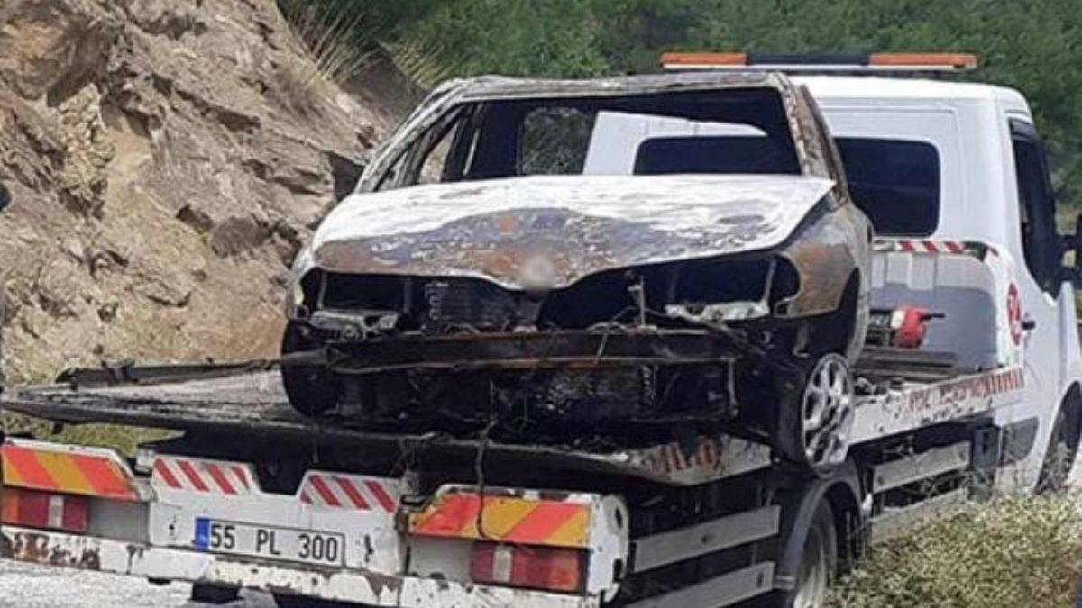 Bıçaklayıp cesedi araçla yakmış