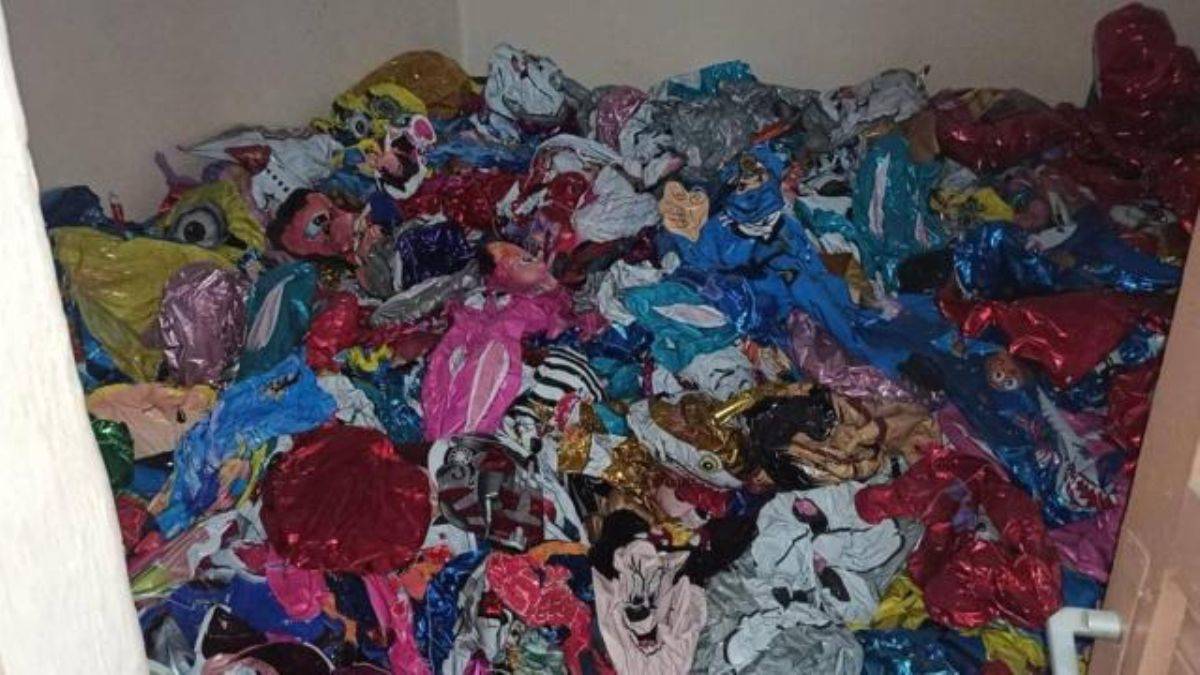 İçi patlayıcı madde ile dolu 3 bin balon ele geçirildi