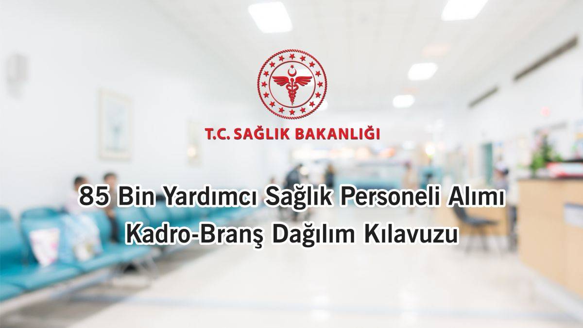 Sağlık Bakanlığı 85 bin personel alımı kadro dağılımı | Sağlık Bakanlığı personel alımı başvuru kılavuzu