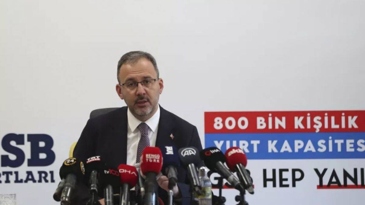 Gençlik ve Spor Bakanı Kasapoğlu: Yurt kapasitesi 800 binin üzerine çıktı