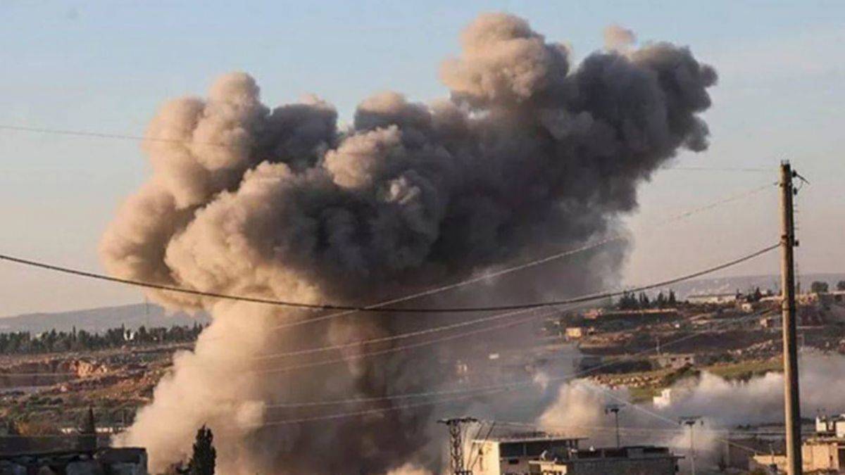 Esed rejimine ait askeri helikopter düştü