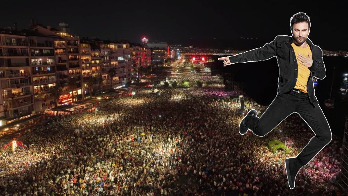 Tarkan konserine kaç kişi katıldı? İzmir Tarkan konserinde kaç kişi vardı? 1 milyon iddiası! Gündoğdu Meydanı'nda konsere kaç bin kişi katıldı?