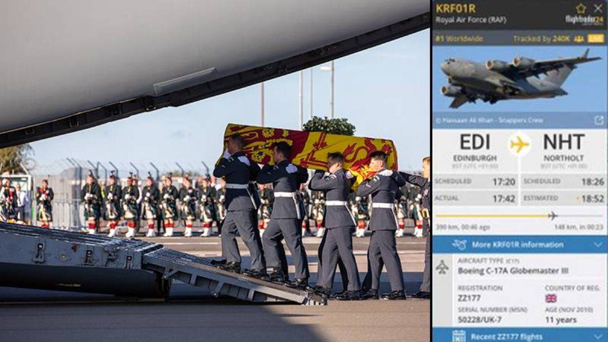 Kraliçe'nin son uçak yolculuğunu 5 milyon kişi izledi, rekor kırıldı
