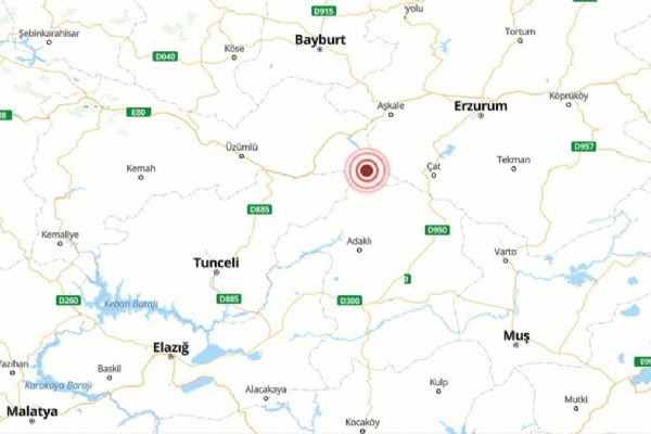 Erzincan'da 4,4 büyüklüğünde deprem