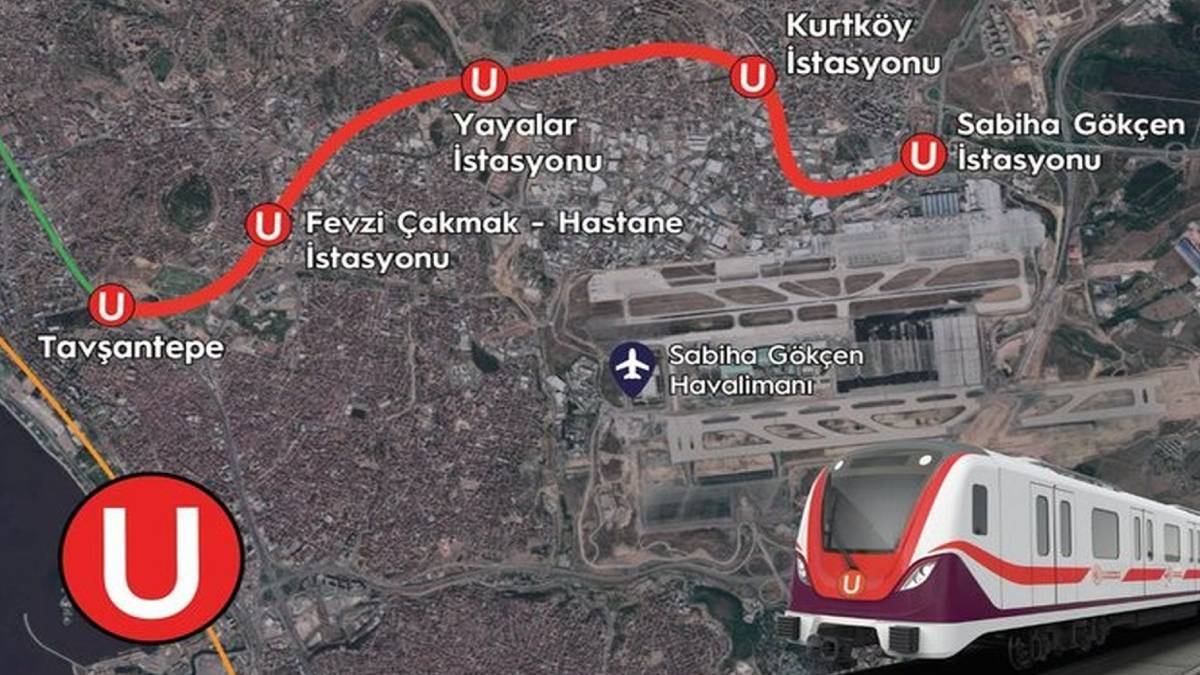 Pendik-Sabiha Gökçen metro durakları | Pendik-Sabiha Gökçen metrosu nereden, hangi geçiyor? Pendik-Kadıköy kaç dakika?