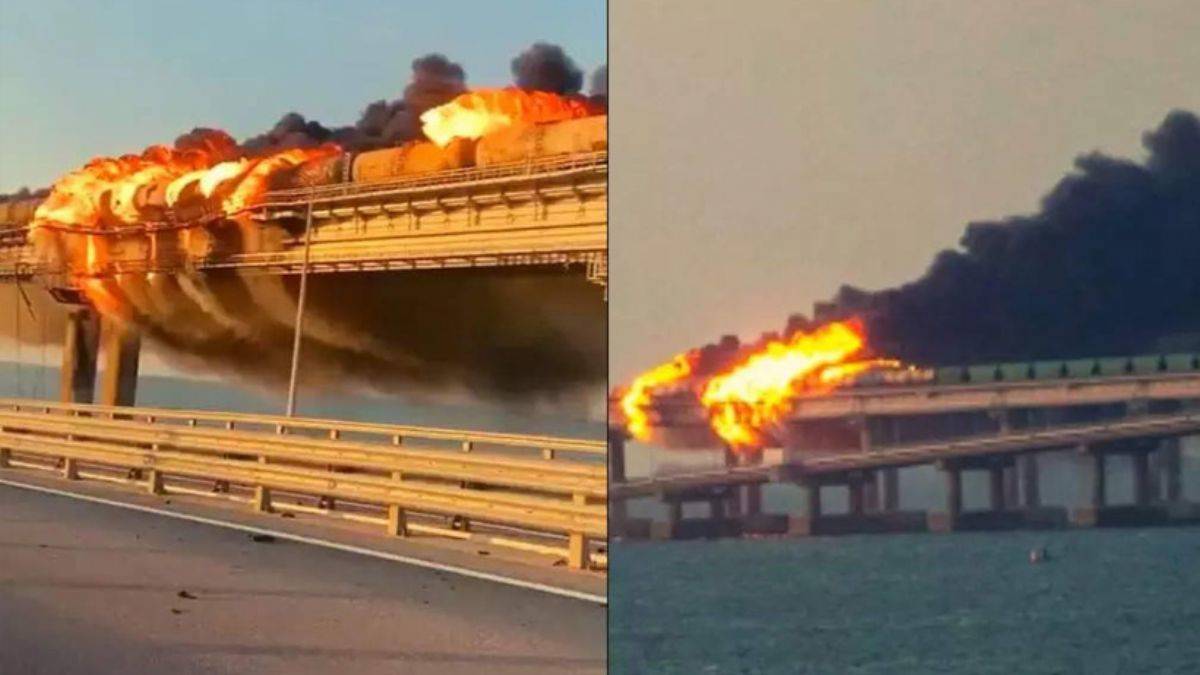 Нападение на крымский мост сегодня. Атака на мост в Крым. Украина мост Крым. Кирим мост.