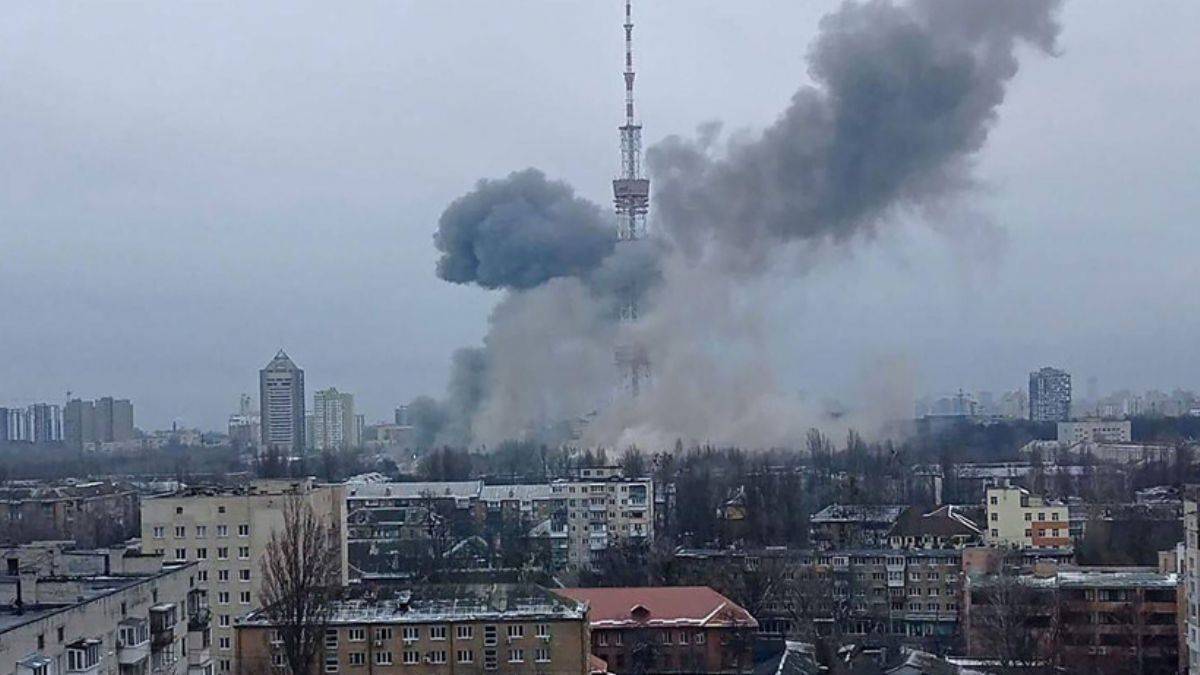 Kiev merkezinde çok sayıda patlama!
