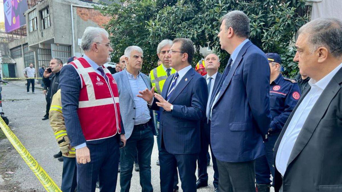 İmamoğlu, patlamanın yaşandığı Fikirtepe'de