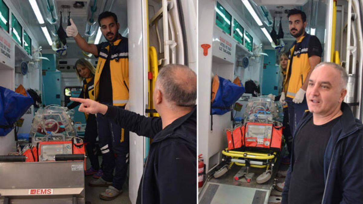 Doktor, Erzurum'a sevk ettiği bebekle birlikte gitti
