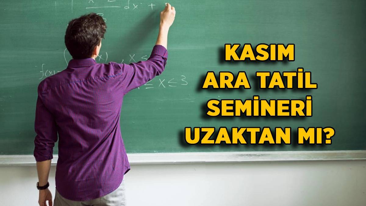 Kasım ara tatilde öğretmen semineri uzaktan mı, online mi? 2022 Ara tatil seminerleri ÖBA üzerinden mi yapılacak? Öğretmenler okula gelecek mi?