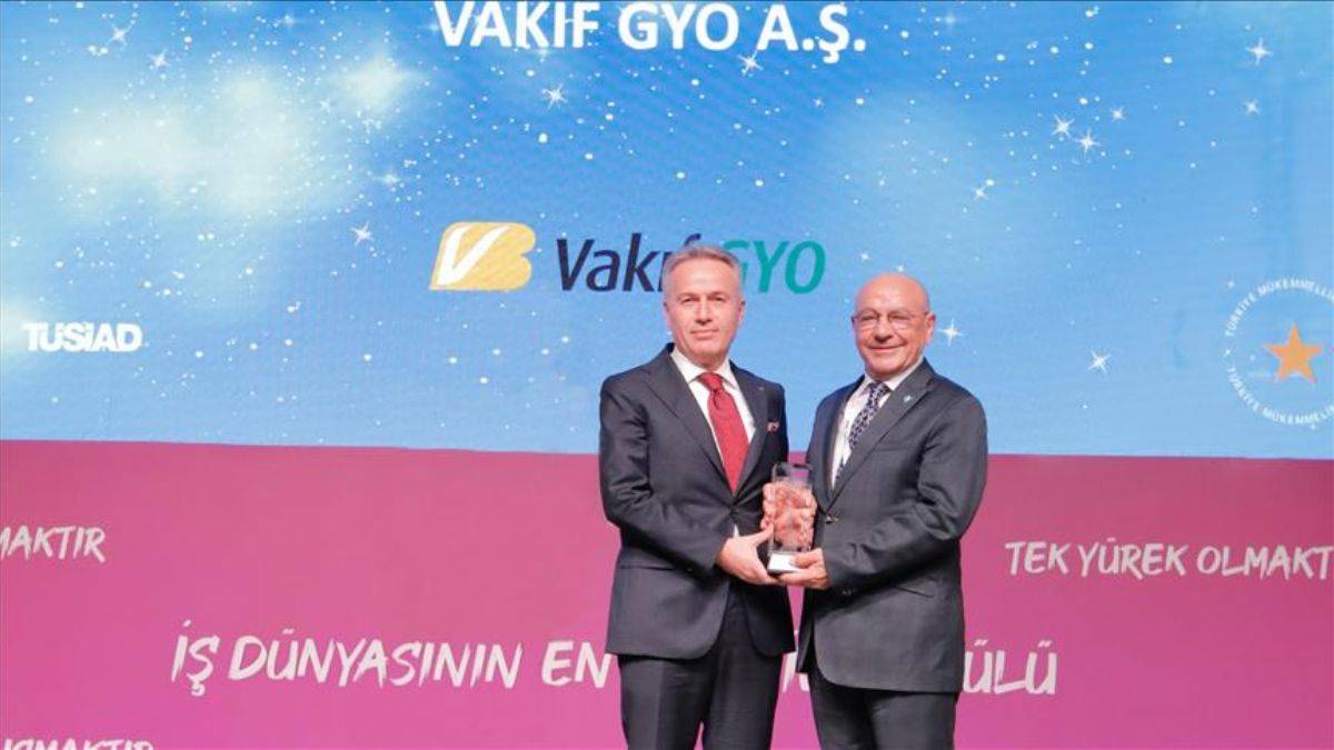 Vakıf GYO, Türkiye Mükemmellik Ödülü’nün sahibi oldu