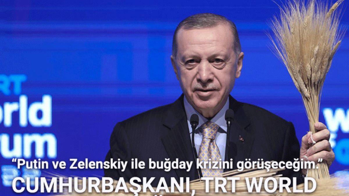 Cumhurbaşkanı, TRT World Forum’dan Dünyaya Duyurdu “Putin ve Zelenskiy ile buğday krizini görüşeceğim”