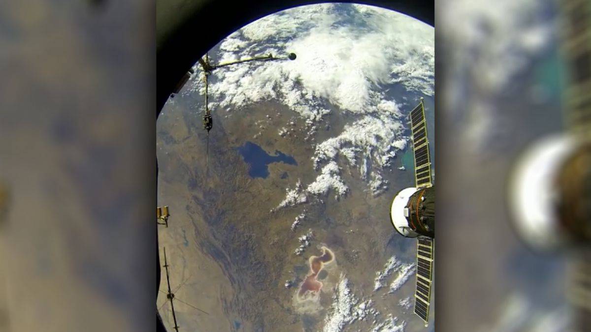 Van Gölü'nün uzaydan muhteşem görünüşü