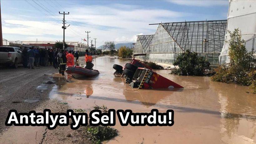 Antalya'yı Sel Vurdu: 497 Araç, 100 Konut, 920 İş Yerinde Hasar Var