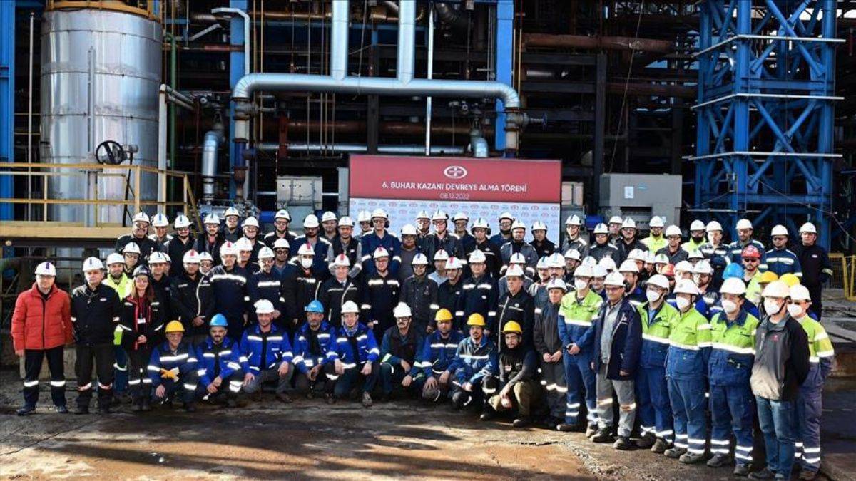 Erdemir'e enerji tasarrufu sağlayacak yeni buhar kazanı devreye alındı