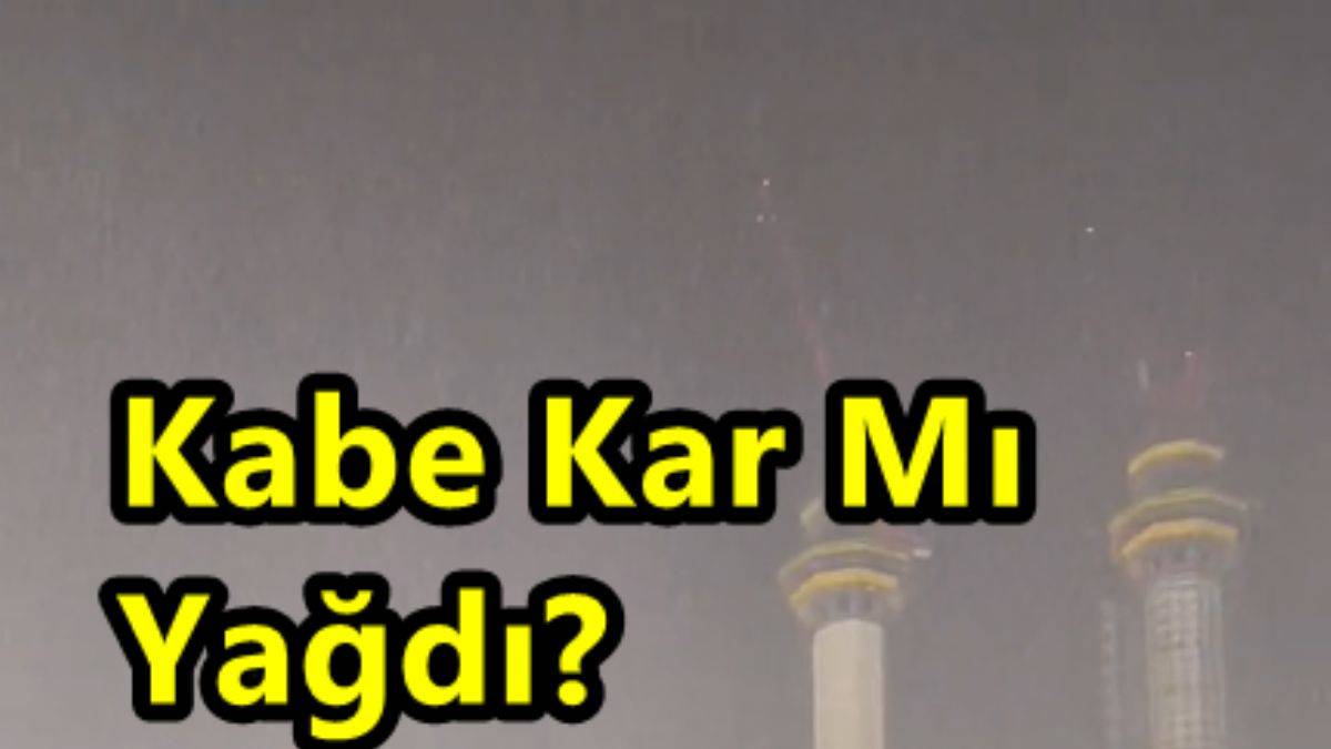 Kabe’ye Kar Mı Yağdı? Nihat Hatipoğlu’ndan Kabe’de Kar Görüntüsü